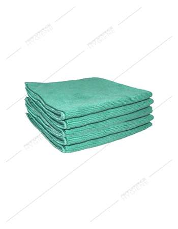 Lavette microfibre 38 x 38 cm verte