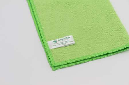 LAVETTES MICROFIBRE SOFT RECYCLEE 38X38CM - 300GR VERTE